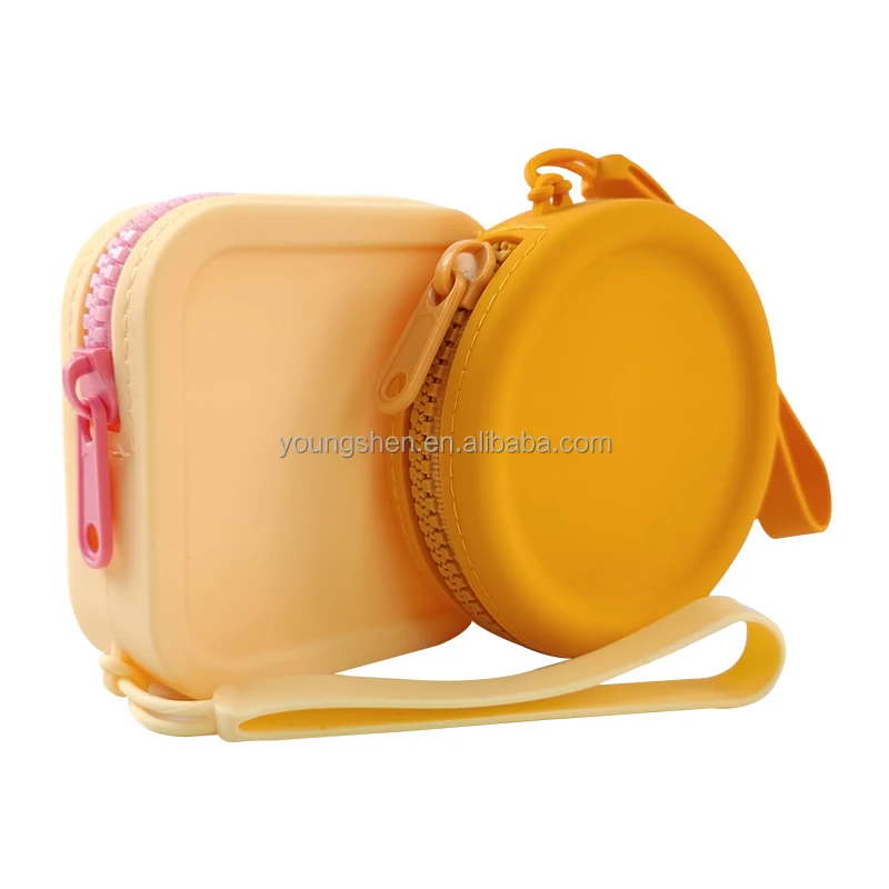 Youngshen Custom Silicone Bag Square Shape Coin Purse Wallet Women