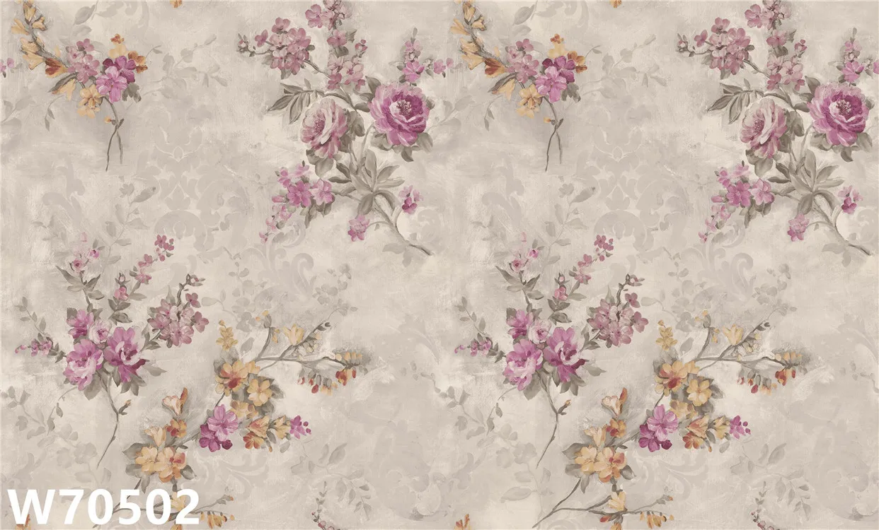 1.06m Beautiful Flower Design PVC Wallpaper