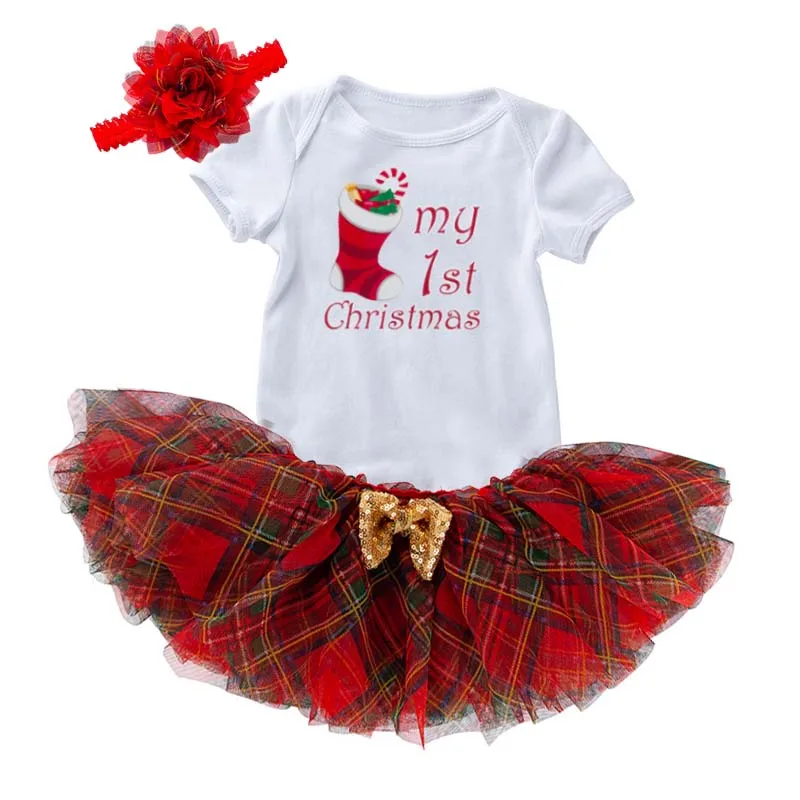 My 1st Christmas Short Sleeve Romper Tutu Mesh Skirt Headband Baby Girl 8  Months Christmas Outfit Gdcs-005 - Buy Baby Girl 8 Months Christmas Outfit,Cute  Party Outfit Costume Xmas Clothes Babies Baby