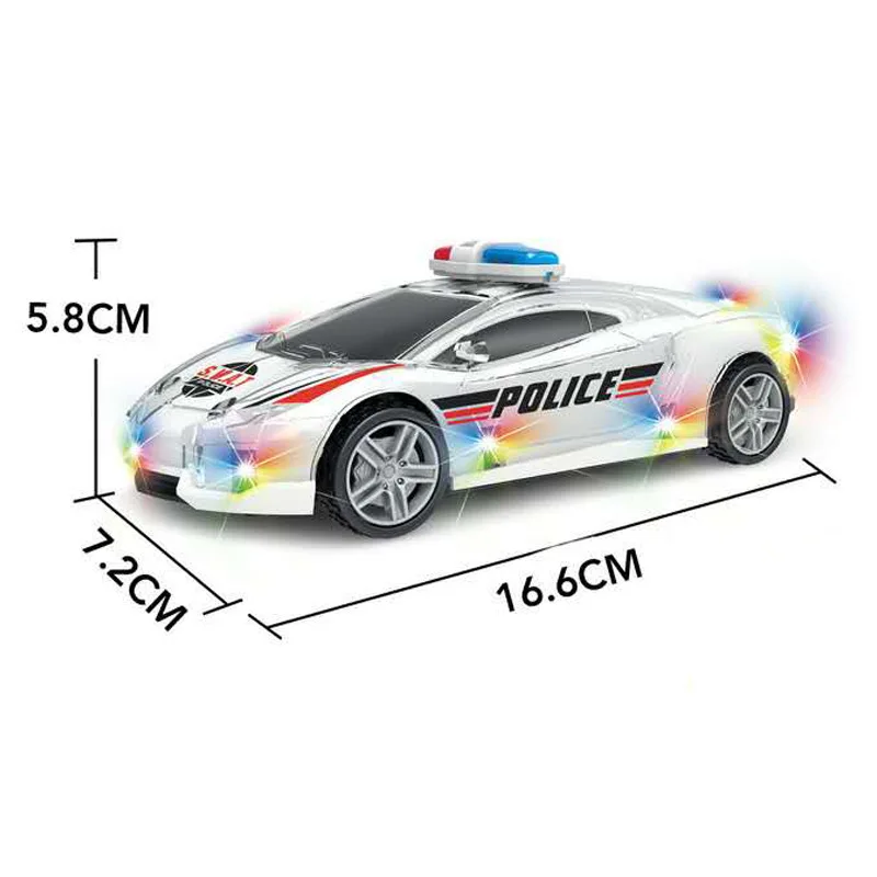 Новый трендовый сплав полицейский автомобиль Металлический Игрушечный Автомобиль со звуком и светом литой игрушки