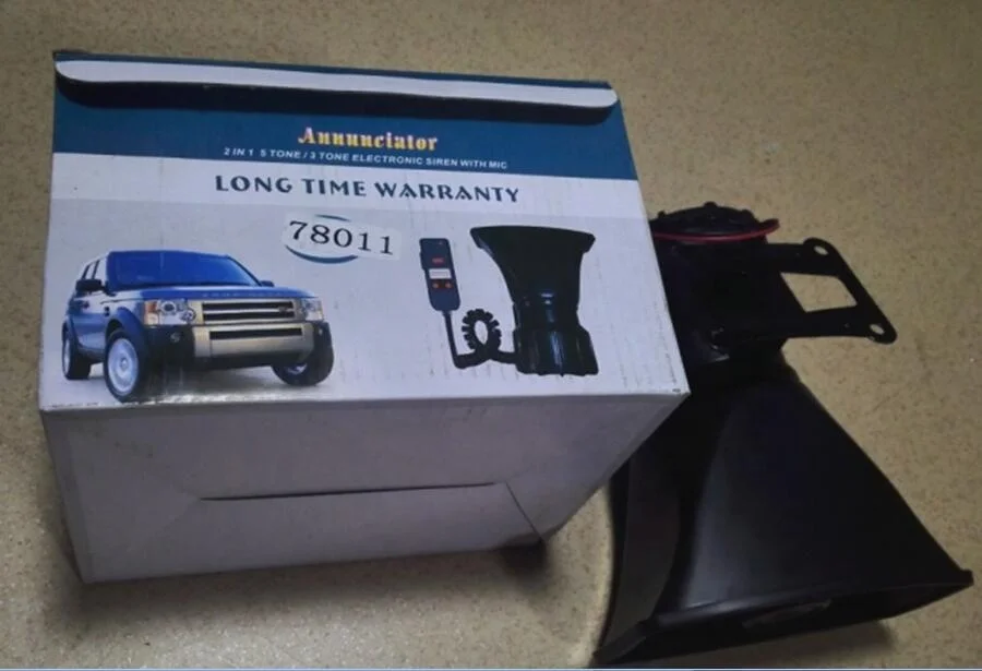 DC12V Wireless Remote Control Electronic Siren Warning Alarm with 4 Sounds