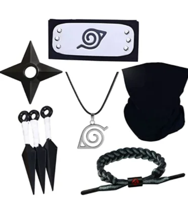 5 Kunai Naruto Minato Itachi Uchiha 2 Shuriken Kit Ninja Akatsuki