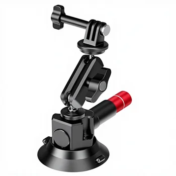 NEEWER 3" Suction Cup Aluminum Alloy Quick Release Mount Phone Holder Action Camera Adapter for iPhone for for Insta360 CA104 detail image