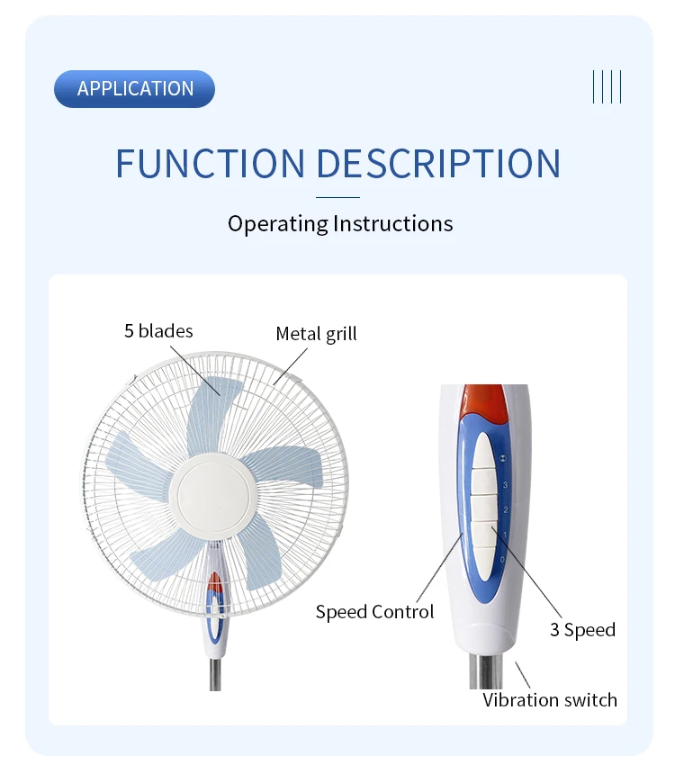 Control Plastic Electric Fan, 45W - detail 14