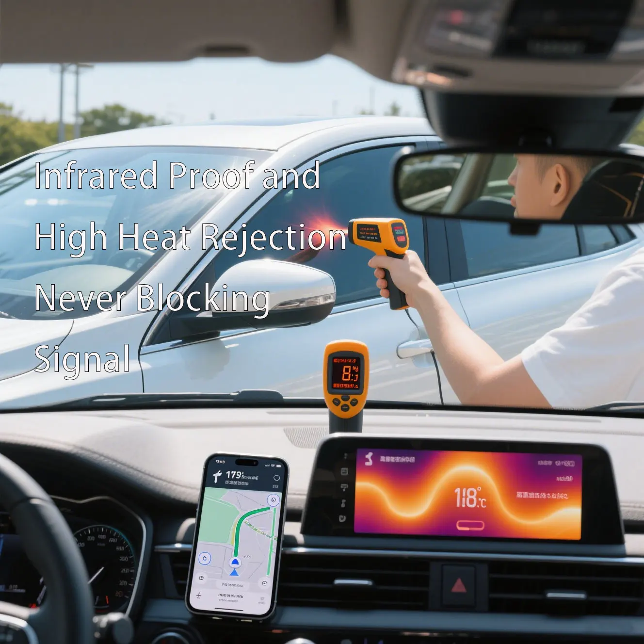 Heat Resistant Solar Film 3m Auto Privacy Protection Carbon Prevent Infrared Radiation Tint Never Fading Car Window Film