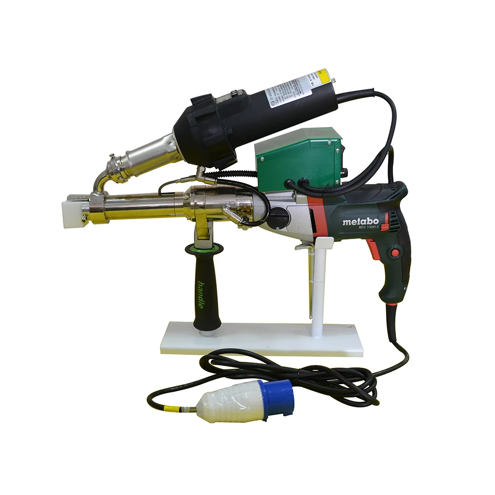 3800W Powerful HDPE PP Hand Held Plastic Extruder with German Drill