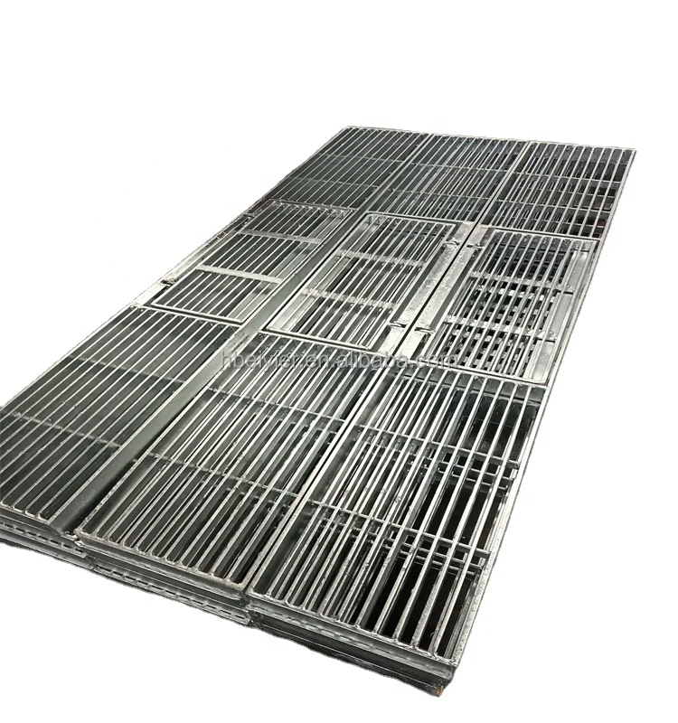 Singapore HDB Galvanized House Drain Grating 1800x300mm with Hinge for Floor Ditch Cover