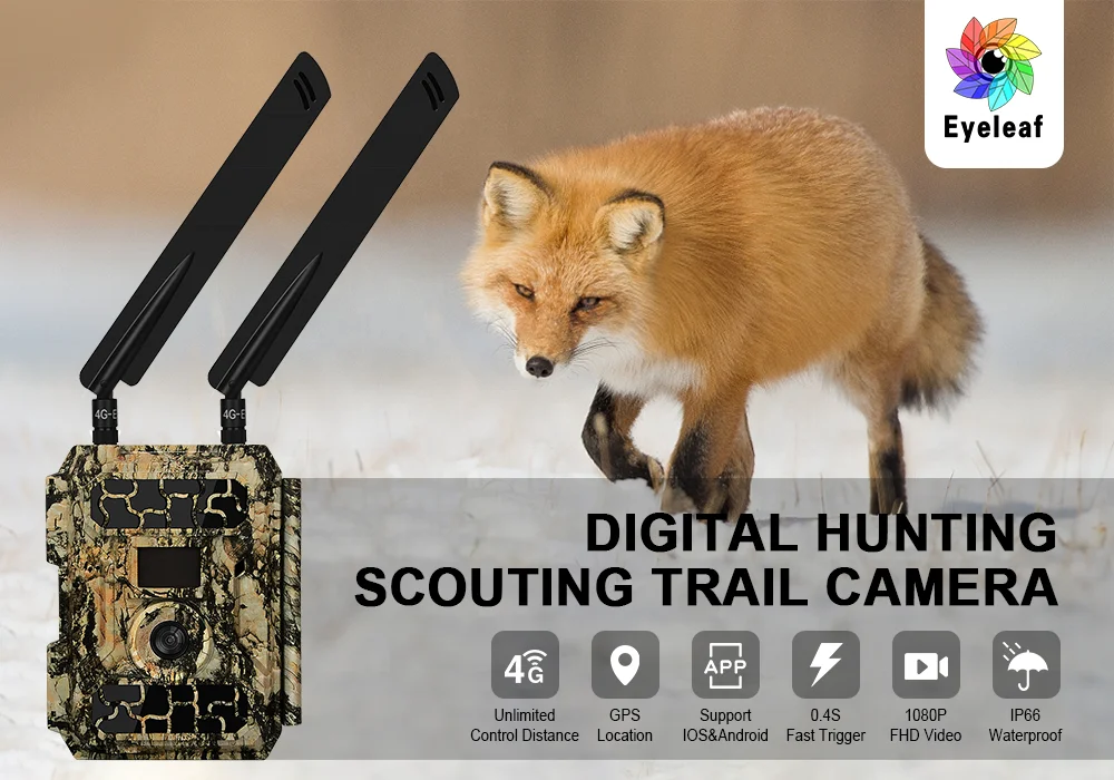Factory Promotion AU Edition Eyeleaf 24MP 4G Trail Camera App Control Lte Hunting Camera SW4.3G