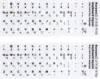 Autocollants pour clavier coréen