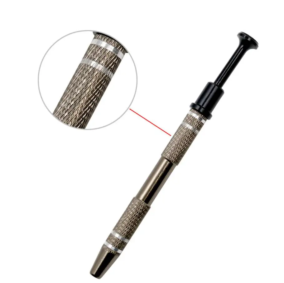 Prong Grabber Tool Pick up Tool with 4 Prongs IC Chips Electronic Component Gems Pickup Holder Claw Tweezers for Small Parts