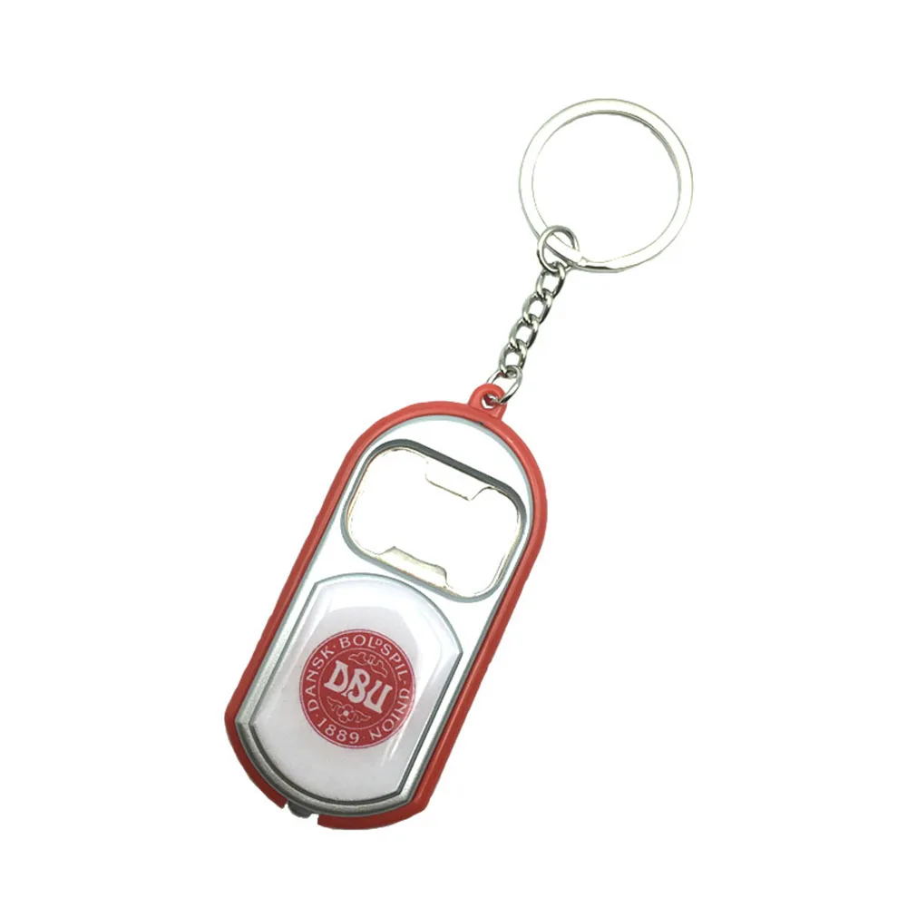 2026 Football World Zinc Alloy Portable Flags Design Bottle Opener Minimalist Creative Keychain Bottle Opener
