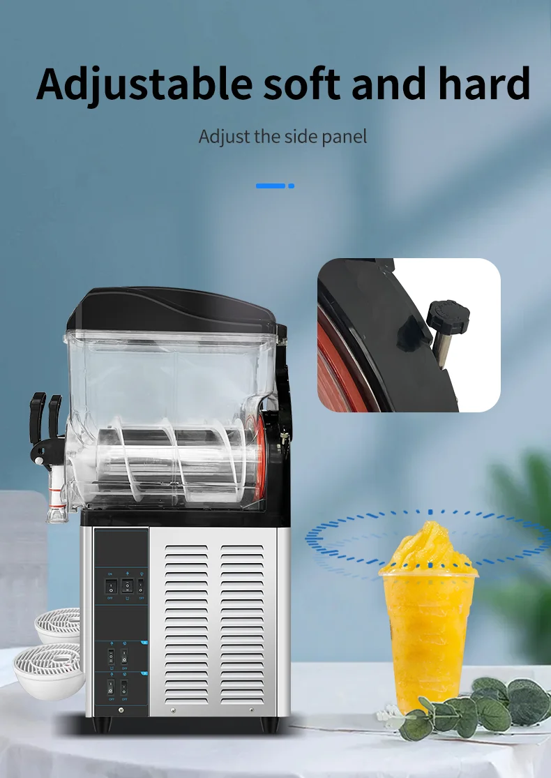 Food Truck Commercial Slush Machine Price Italian Granita Custom Slush