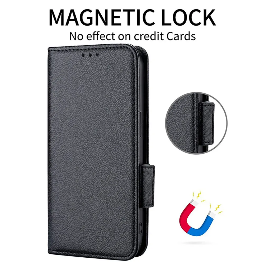 Laudtec Sjk968 Leather Phone Case Wallet Card Shell Simple Business Cover Pure Colour Anti Shockpouch For Alcatel 1S 2021 3L details