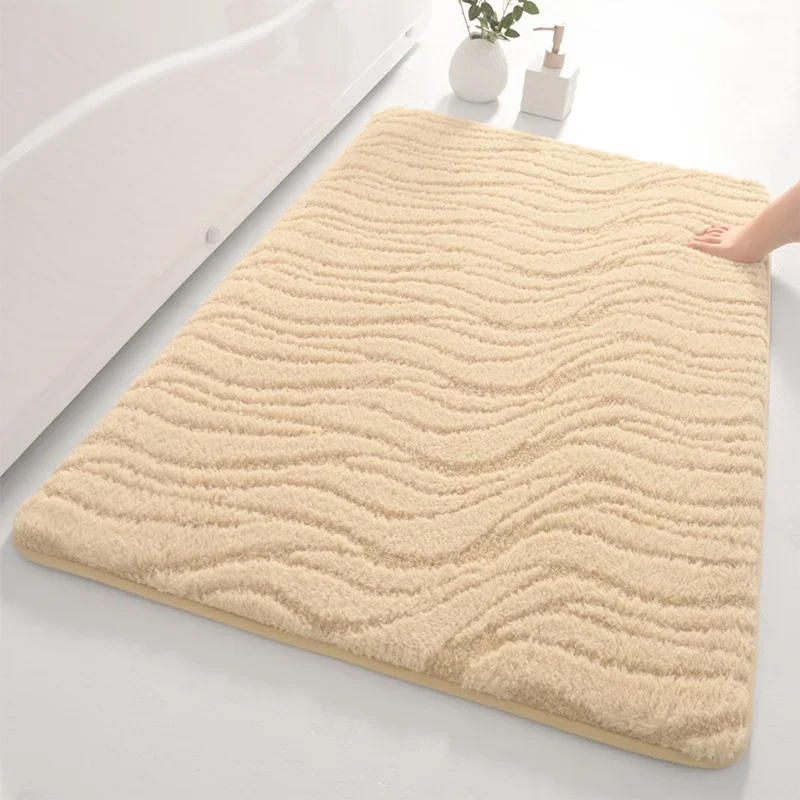 50*80cm Absorption Non-Slip Bathroom Floor Bathtub Carpet Microfiber Memory Foam Bath Mat