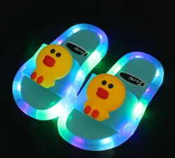 Детские сандалии Нескользящие тапочки ночной рынок детские светящиеся Тапочки