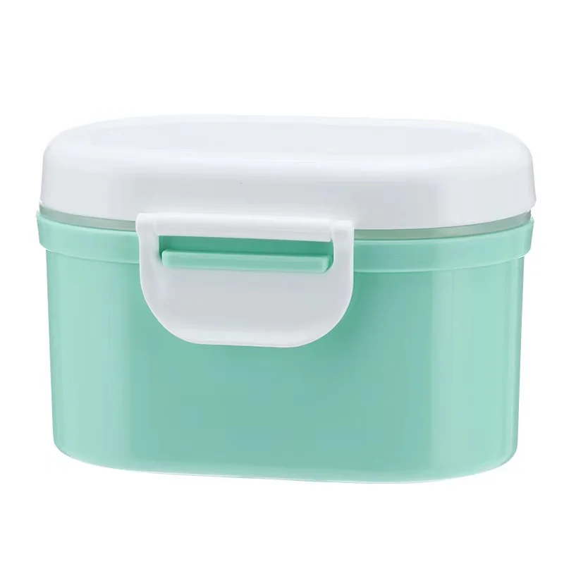 Wholesale portable plastic food grade pp milk powder box for baby snack storage box