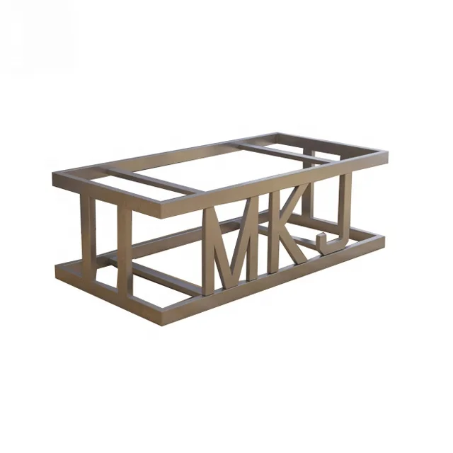 Oem Customized Modern Adjustable Dining Table And Chairs Tube Stool Metal Frame Fabrication