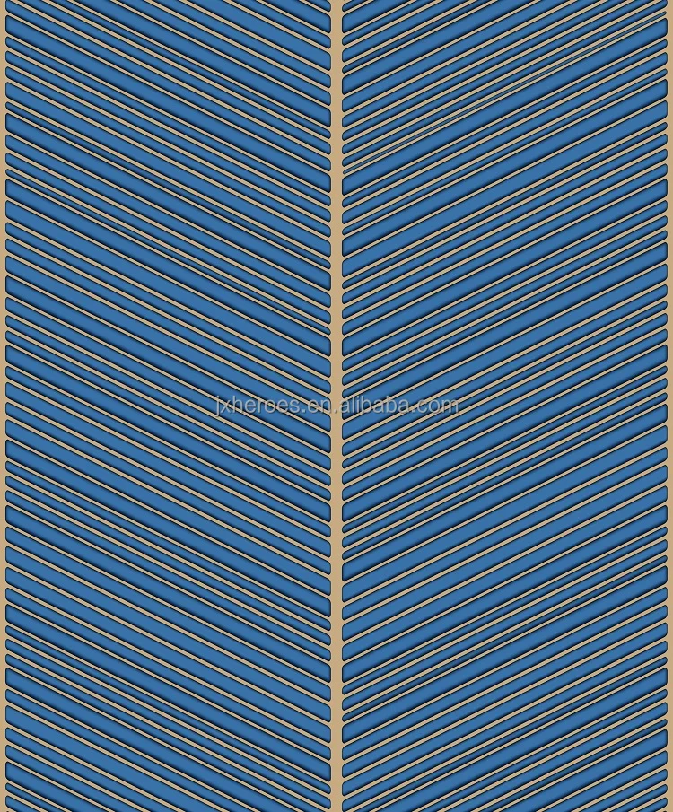 Modern Simple Line Pattern Sofa TV Background Wall Suede Wallpaper Designs