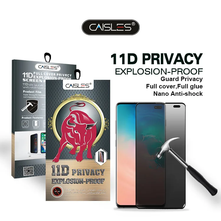 Caisles Privacy Screen Protector 11D Anti spy Nano Explosion Proof  Smartphone protection for iphone 13 12 11 Pro Max
