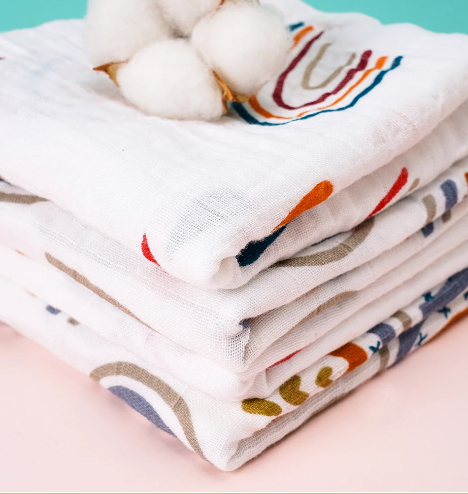 Trending Hot Selling Muslin Swaddle Blankets Organic Cotton Baby Buy