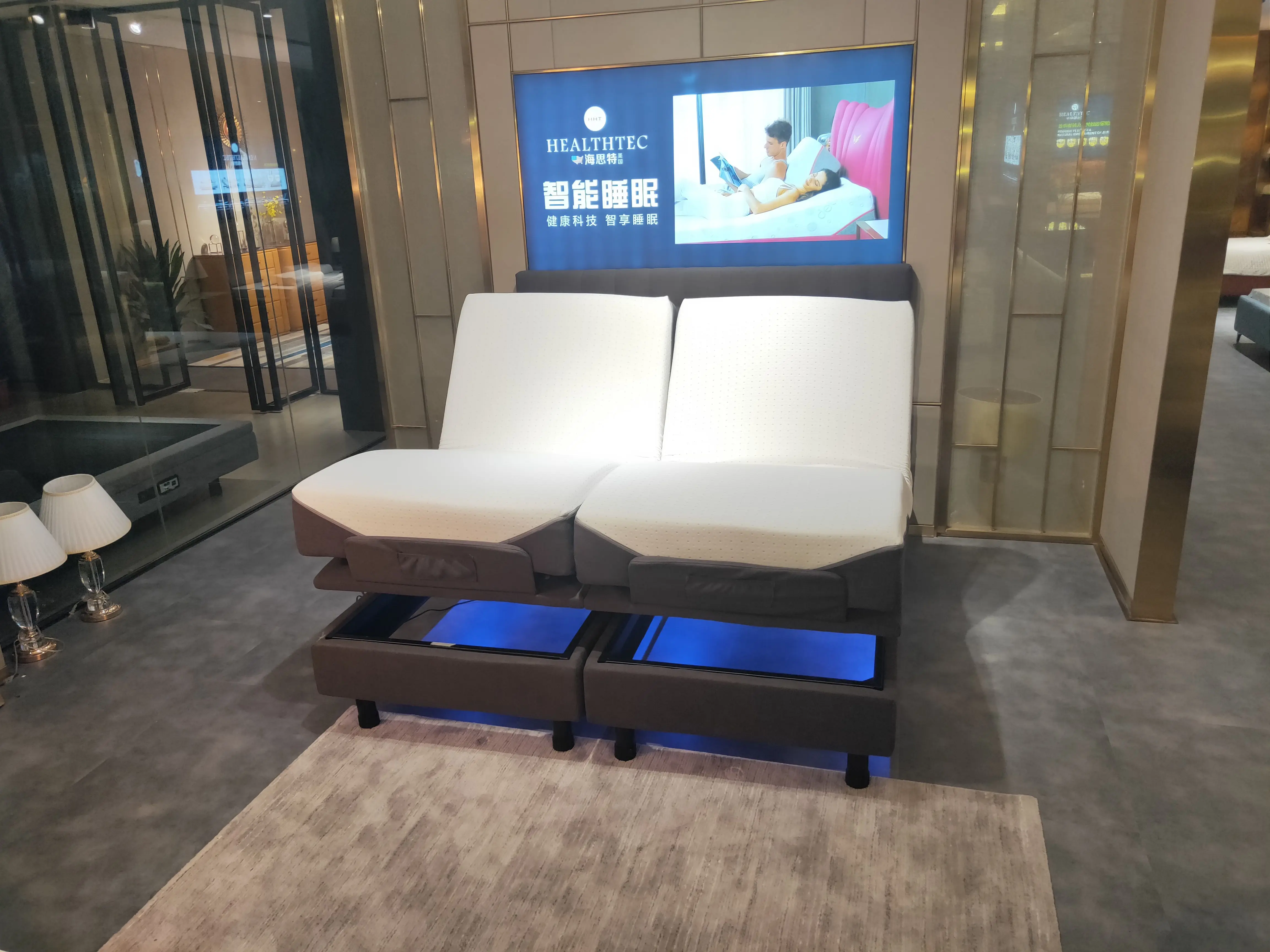 Modern Adjustable King Size Bed With Massage King Bed Frames Split King