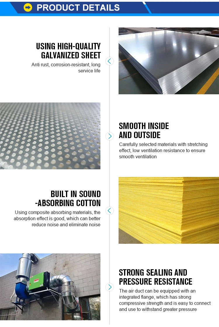 Noise Reduction for Fan, Steel, Galvanized sheet - detail 14