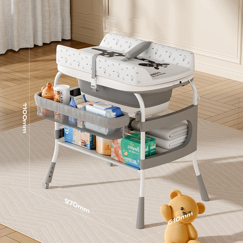 Baby Changing Table Infant Diaper Changing Station Scientific Height Changing Table Hanging Diaper Organizer