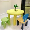 Yellow round table stool light green small back navy