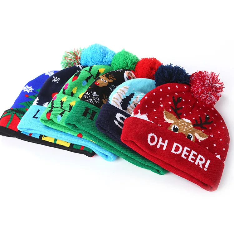 light up holiday hats