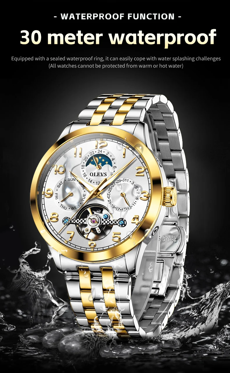 OLEVS 7018 Automatic Mechanical Watch description image 8