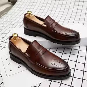 Dropshipping Products Outdoor Walking Breathable Height Increasing Leather Tenis Big Size Men's Casual Trend Fashion Dress Shoes
