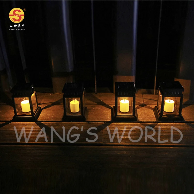 Outdoor Solar Powered Led Pathway Lights Candle Decor Garden Lights For