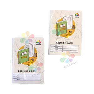 Good Factory Price Three Colors Printing School Notebook  Ivory Paper Cover 100/200pages 70g Paper French Line Exercise Book