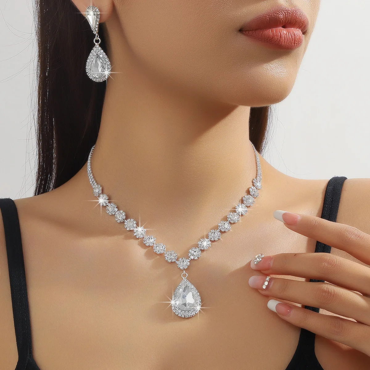 Luxury Bridal Crystal Jewelry Set