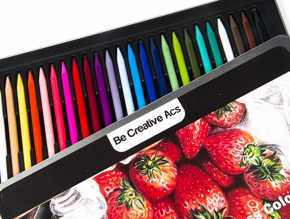 24 цвета без дерева цветной карандаш набор | Быть креативным ACS