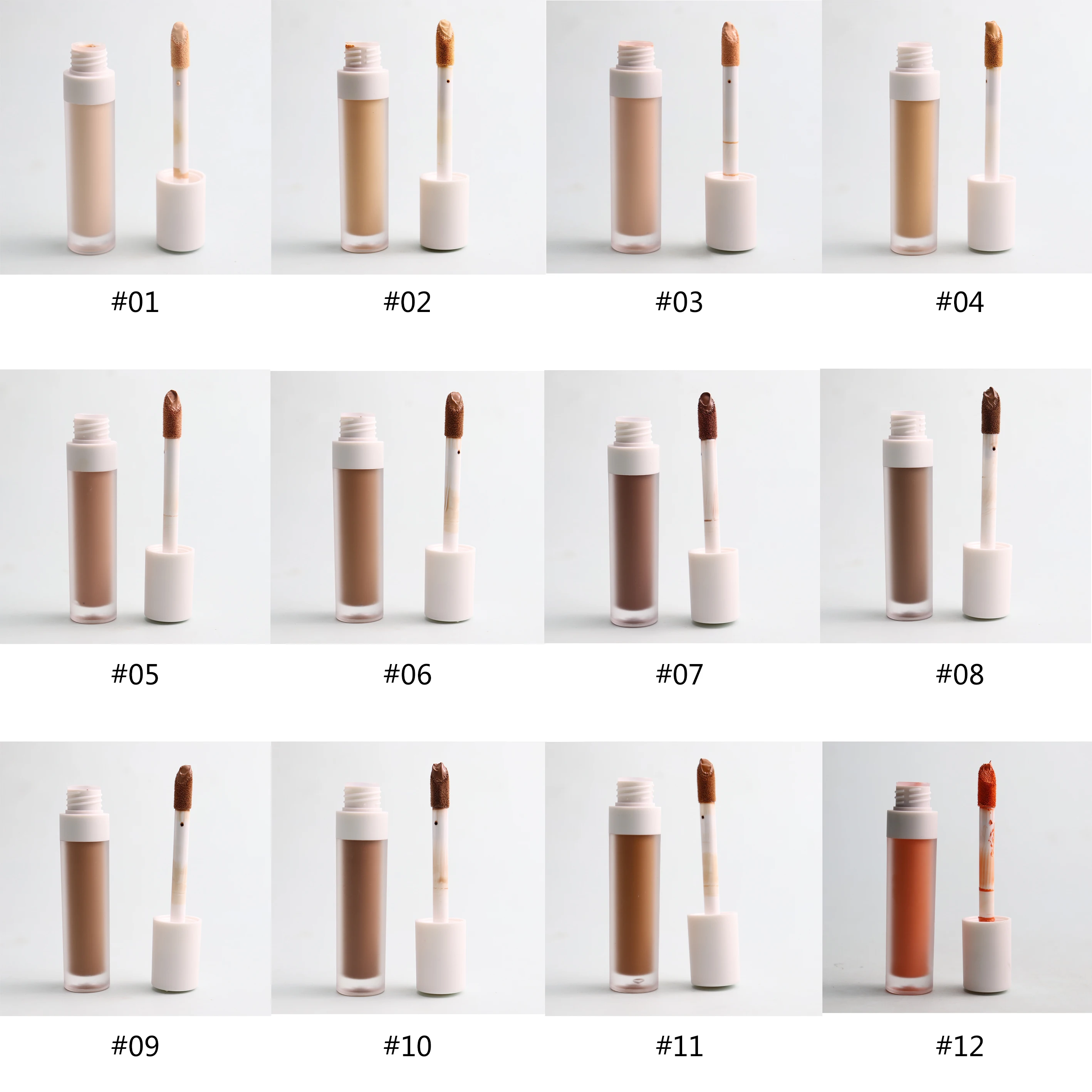 Branpac 12 Colors Liquid Concealer Makeup Cosmetics Waterproof Oil Control Private Label Concealer