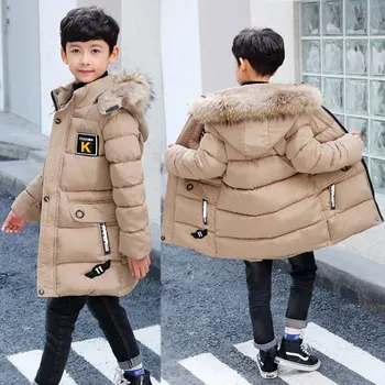 2021 New Winter Clothing Boys 4 Keep-Warm 5 Children 9 Coat 8 Teens 10 to 15 years old Thicker Cotton Winter Jackets -30 Degrees