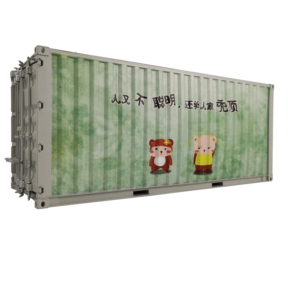 【A】30cm 1:20 Personal creativity Custom shipping Graffiti container scale model O.A.S ship model