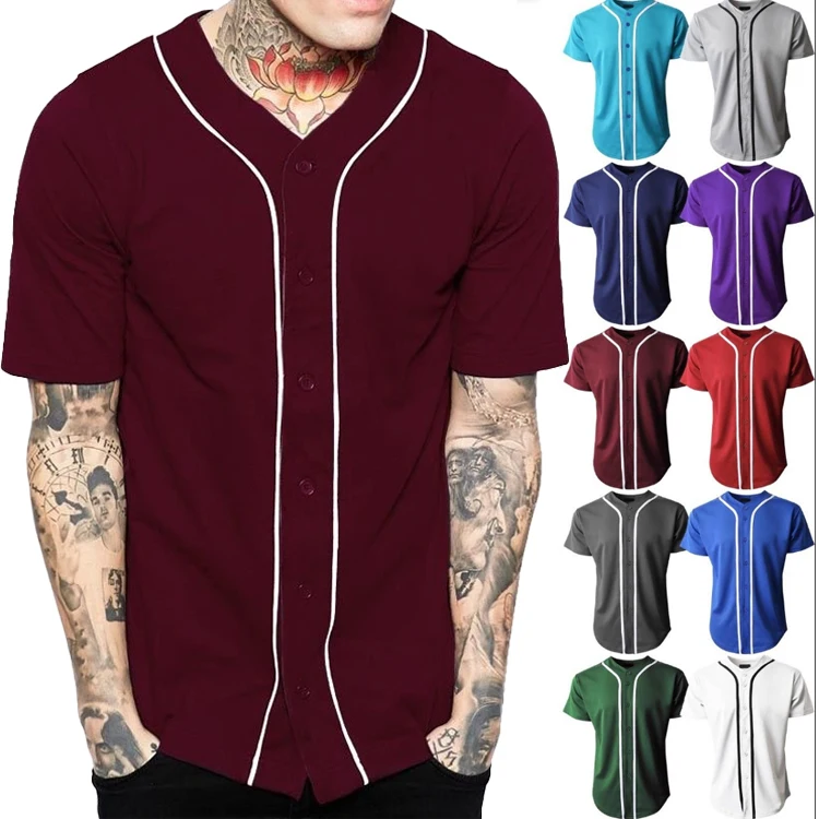 Wholesale Blank Black Baseball Jersey Custom Sublimated Embroidery