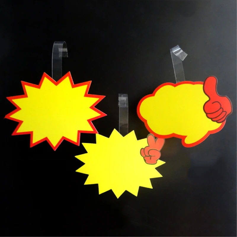 Adhesive PP PVC POP Display Wobblers Promotional Advertising Dangler