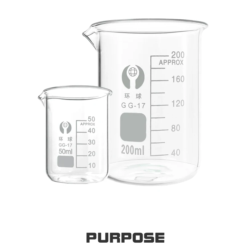 High Quality 5ml Transparent Glass Beaker With a Scale Laboratory ...
