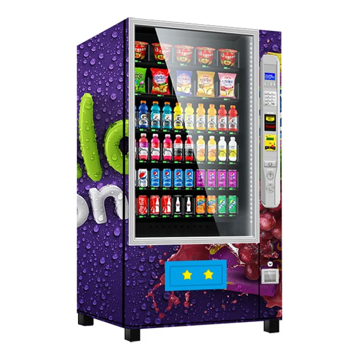 Conveyer Belt Aisles with Elevator Lifting Freeze Soft Ice Cream Vending Machine