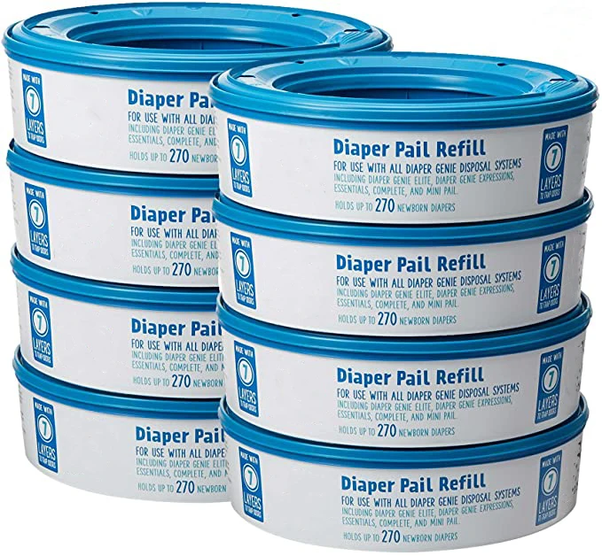 Customization Cassette 100 Lock Odor Diaper Trash Bags For Diaper