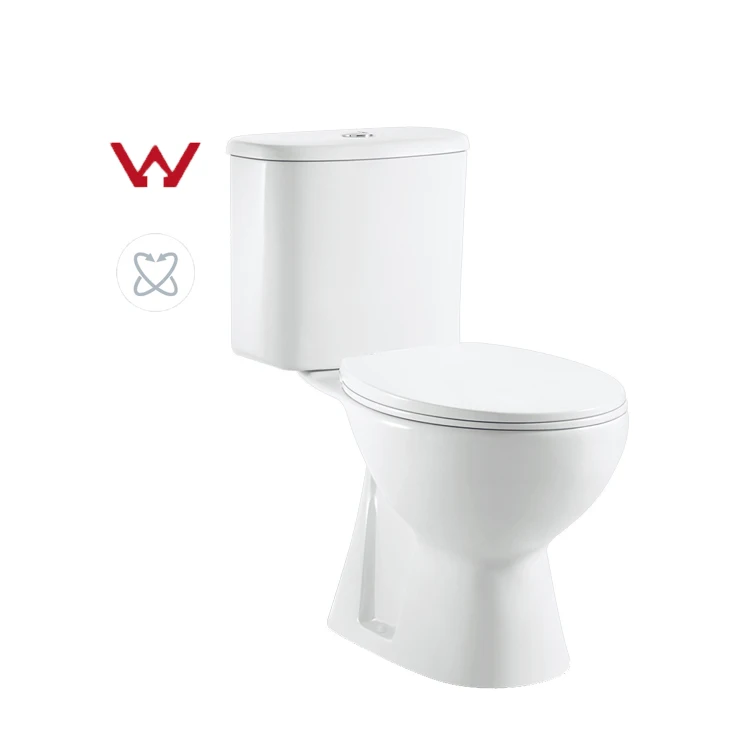 Australia WaterMark Two Piece Toilet Bowl P S Trap Rimless Wash Down Sanitary Ware Water Closet