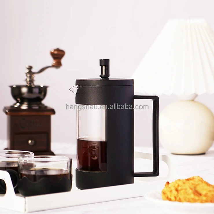 1pc High Borosilicate Glass French Press Coffee Maker & Tea