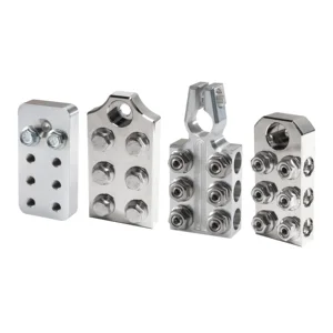 Metal Aluminum Customization Terminal Distribution Block Clamp 0/2/4/8 AWG Gauge for Lithium or AGM Lead Acid Battery