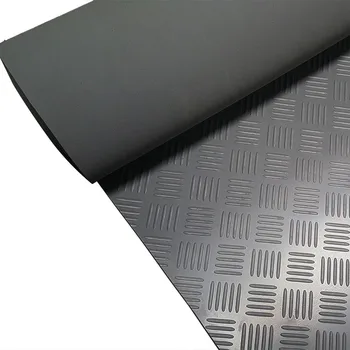 Heavy Duty Checker Plate Rolled Rubber Mat Chequer Plate Garage ...