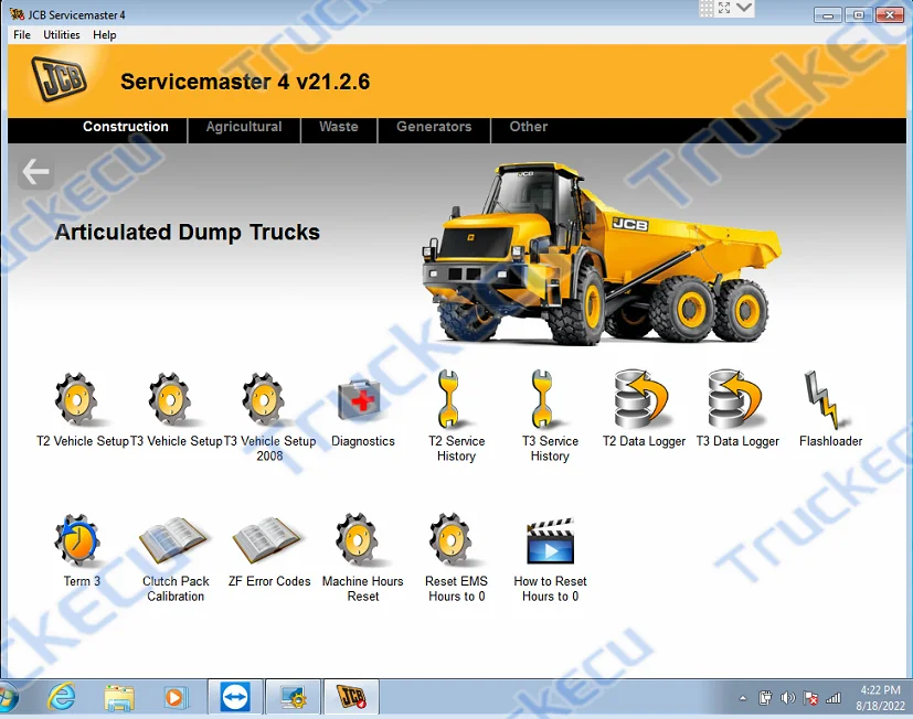 For Jcb Diagnostic Kit Dla Data Link Adapter Servicemaster 4