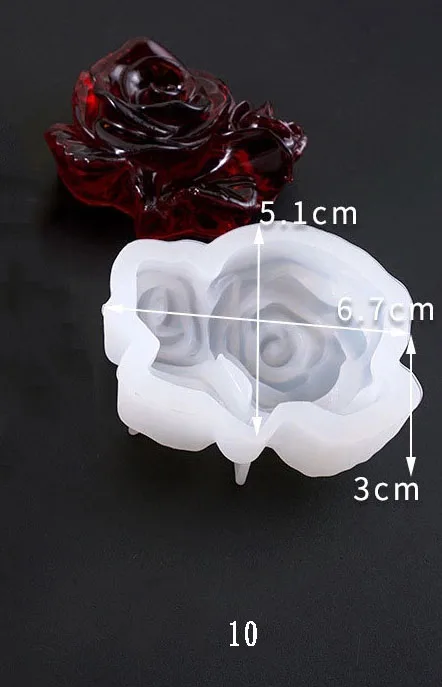 Small 3D Rose – Silicone Mold –