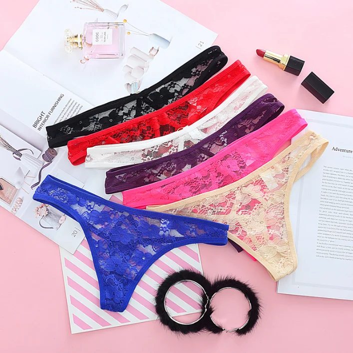 Women Underwear Sexy Lace Thong Panties